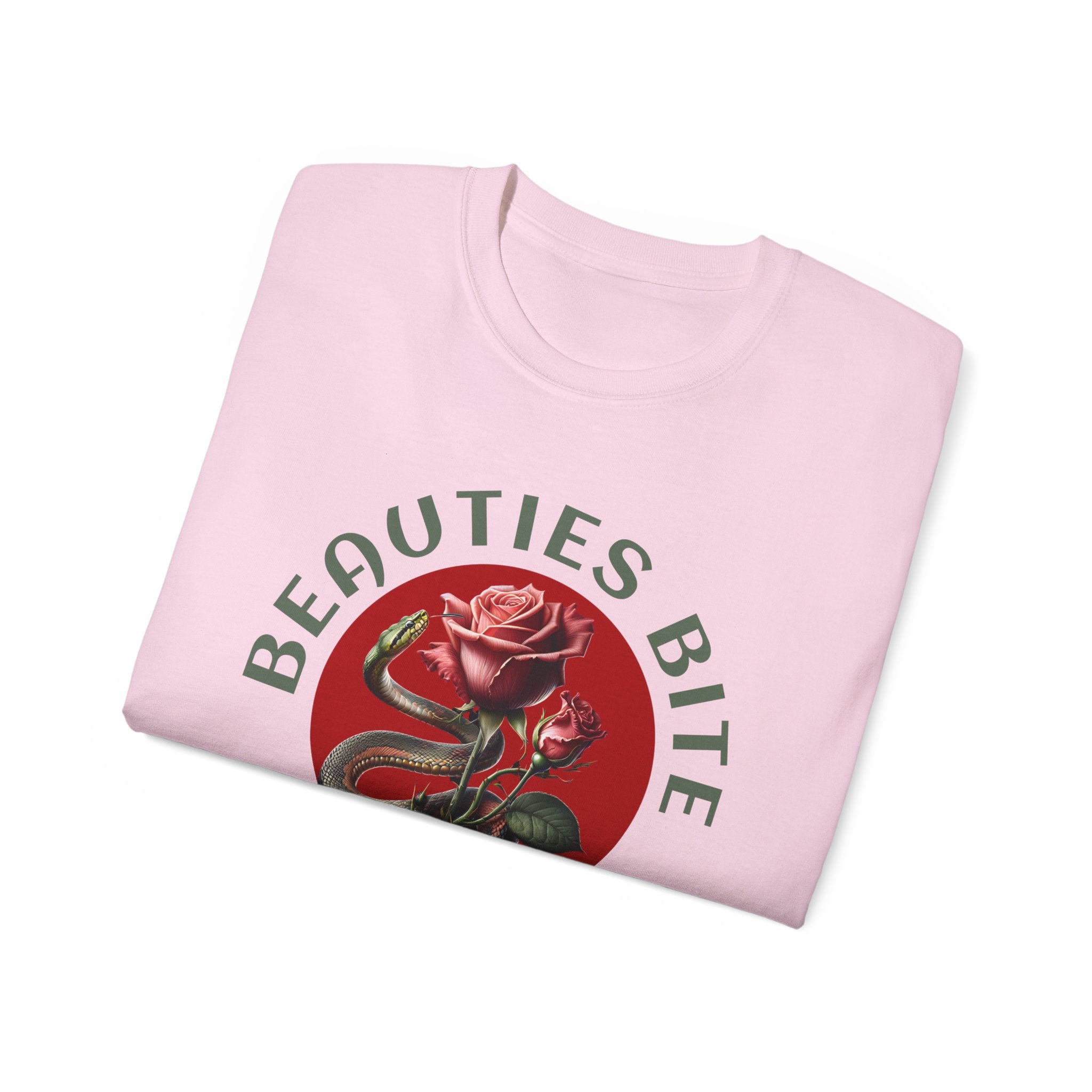 Beauties Bite - Cotton Tee (Front) - Damned Threads
